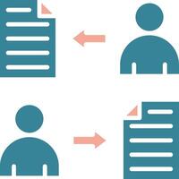 File Sharing Expressive Web Symbol vector
