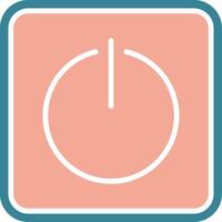 Power On Colorful Symbol Sketch vector