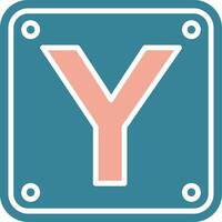 Letter Y Innovative Visual Pattern vector