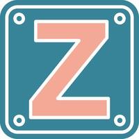 Letter Z Simplified Unit vector