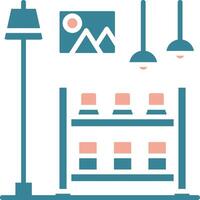 Shoe Rack Global Core Icon vector