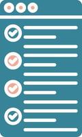 Bullet List Simplified UX Display vector