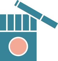 Tobacco Simplified Icon Fragment vector