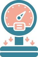 Pressure Sensor Bold UI Stamp vector
