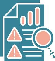 Risk Analysis Crystal Style Glyph vector