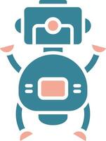Robot Streamlined Web Symbol vector