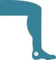 Leg Simplified Icon Fragment vector