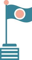 Pit Flag Global Core Icon vector