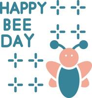 World Bee Day Efficient System Element vector