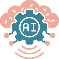 Artificial Intelligence Seamless Visual Pattern vector