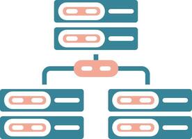 Big Data Interactive Line Art vector