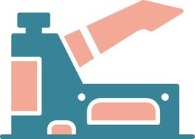 Staple Gun Bold UI Stamp vector