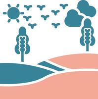 Desert Unified Visual Pattern vector