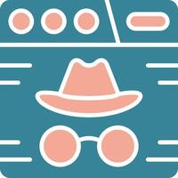 Incognito Seamless Visual Pattern vector