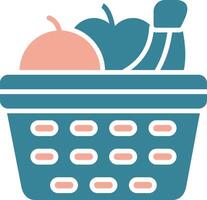 Basket Expressive Digital Mark vector