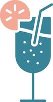 Cocktail Expressive App Emblem vector