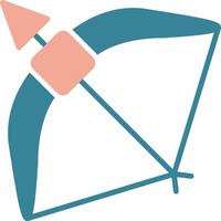 Crossbow Colorful Symbol Sketch vector