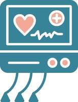 Electrocardiogram Colorful System Element vector