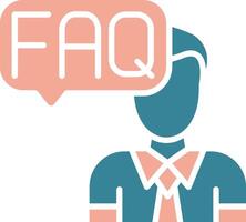 Faq Colorful Symbol Sketch vector