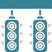 Traffic Lights Tactile Unit vector