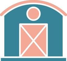 Barn Colorful App Emblem vector