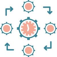 Busy Simplified Tech Element vector