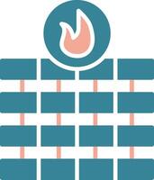 Bricks Colorful App Emblem vector