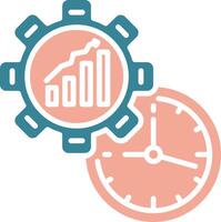 Efficiency Crystal Core Icon vector