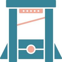 Guillotine Virtual Line Art vector