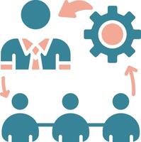 Hierarchy Structure Vibrant Digital Mark vector