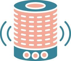 Smart Speaker Neon UX Form vector