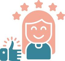 Best Customer Experience Efficient UI Stamp vector