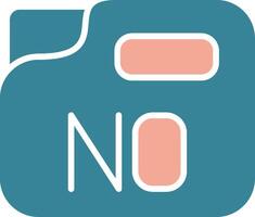 No Tactile Symbol Sketch vector