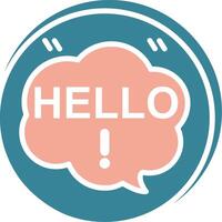 Hello Global Core Icon vector