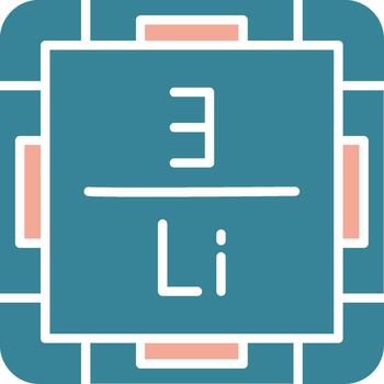 Lithium Dynamic Symbol Sketch vector