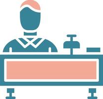 Receptionist Unified Visual Pattern vector