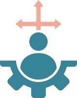 Decision Making Colorful Symbol Sketch vector