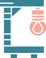 Gallows Simplified Line Art vector