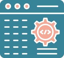 Programming Crystal Web Symbol vector