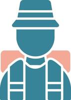 Tourist Futuristic Graphic Module vector