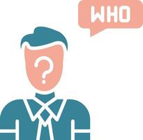 Who Streamlined Flat Badge vector