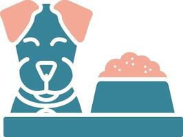 Dog Food Colorful Core Icon vector