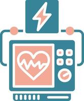 Defibrillator Simplified Tech Element vector