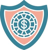 protection Streamlined Flat Badge vector