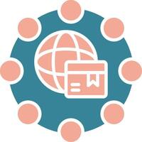 Social Sharing Colorful Core Icon vector