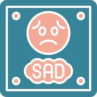 Sad Bold UI Stamp vector