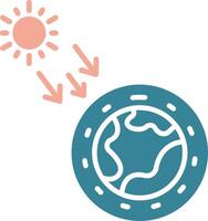Ozone Layer Simplified Tech Element vector