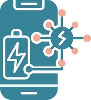 Power Sharing Seamless Core Icon vector