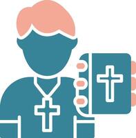 Priest Intuitive Web Symbol vector