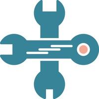Wrench Expressive Digital Mark vector